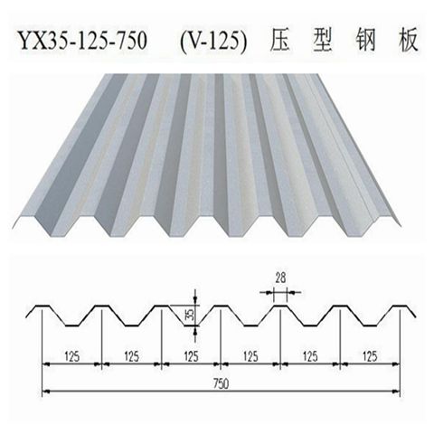 哈密鋼結(jié)構(gòu)YX35-125-750型組合樓板（V-125型）